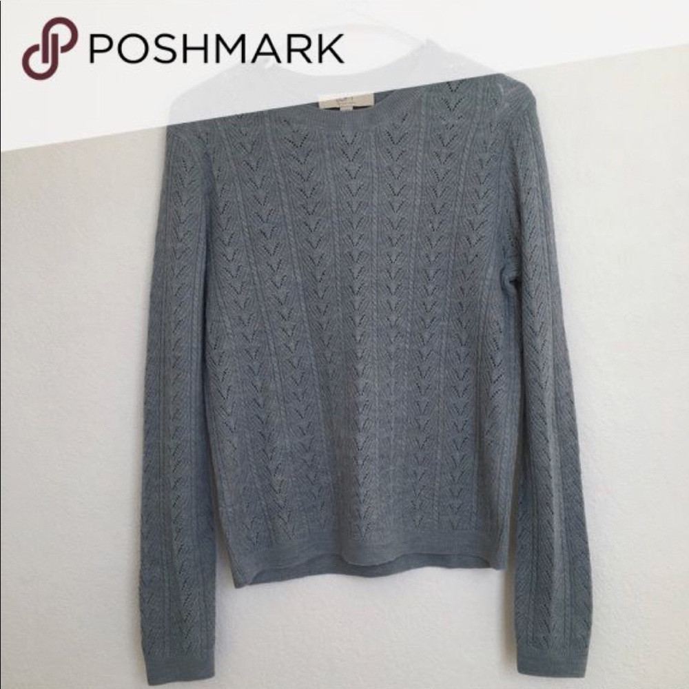 Like new Ann Taylor Italian yarn sweater - blue